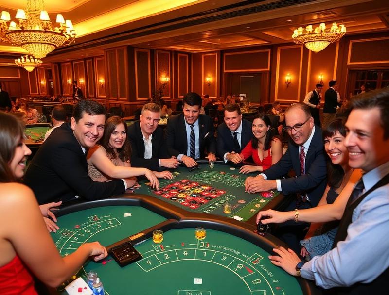 casino style birthday party - Happy girls faces