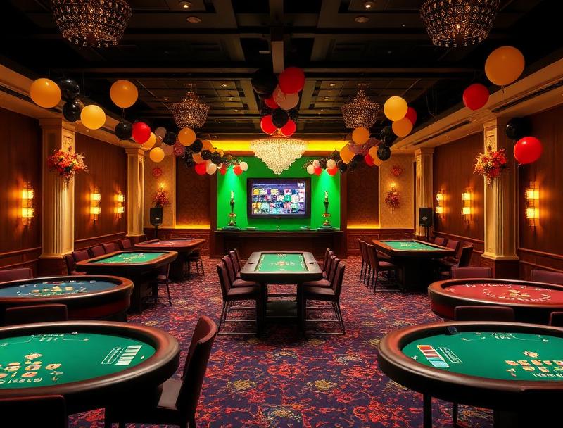 casino theme party hire